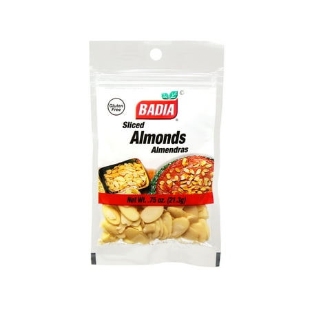 Badia Sliced Almonds, 0.75 oz Bag