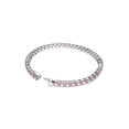 thumbnail image 4 of Pulsera de tenis Swarovski Matrix con cristales redondos rosas, 4 of 7