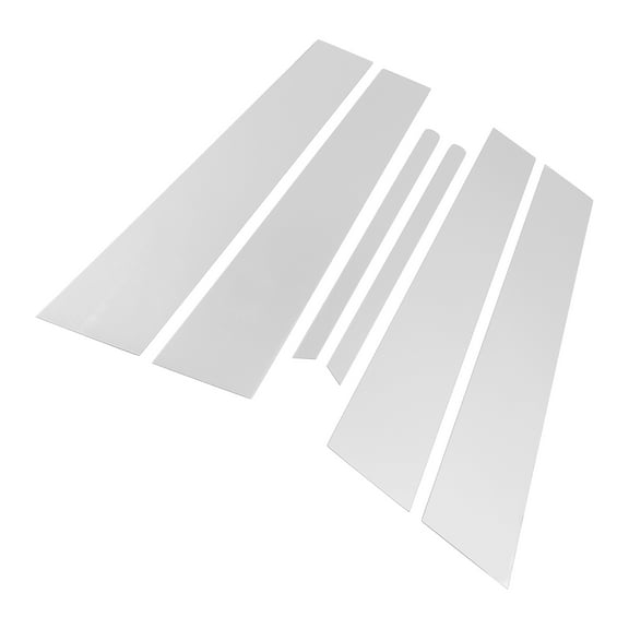 Unique Bargains 6 Pcs Door Pillar Window Trim for Kia Optima 2011-2015 Chrome Silver Tone