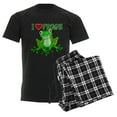 thumbnail image 6 of CafePress - I Love (Heart) Frogs Men's Dark Pajamas - Men's Dark Loose Fit Cotton Pajama Set, 6 of 7