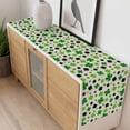 thumbnail image 4 of St Patricks Day Table Runner - 72 Inch Long, Kitchen Dining Table Runner Dresser Scarves, Farmhouse Country Green Black Shamrock Farmhouse Decor for Coffee Tables Wedding Party Banquet, 4 of 8