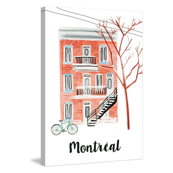 Marmont Hill "Montreal Apartment" by Molly Rosner Painting Print on Wrapped Canvas