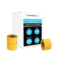 thumbnail image 3 of MMBM Mini Stretch Wrap with Reusable Handle 3" x 1000' 18 Rolls 80 Gauge Yellow Plastic Film for Moving and Packaging, 3 of 7