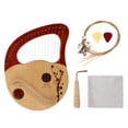 thumbnail image 1 of 1 Set Lyre Harp Portable Small Lyre Durable 21 String Lyre With Accessories, 1 of 8