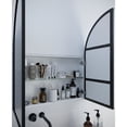 thumbnail image 4 of Glass Warehouse Stainless Steel Arch Medicine Cabinet Matte Black, 4 of 5