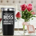 thumbnail image 5 of I Never Asked To Be The World''s Best Boss Tumbler Gifts.20 oz (Black)Travel Mug Gifts for Boss Manager Director Employer.Bosses Day,Office,Retirement,Leaving Gifts for Boss from Employees., 5 of 6