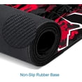 thumbnail image 4 of Mouse Pad Gaming, Large XXL Mouse Pads, Non-Slip Rubber Base Mousepad, Keyboard Mouse Mat Desk Pad with Stitched Edges, 31.5x11.8 inch Black Red, 4 of 6
