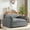 Gray, variant on 50'' Oversized Accent Chair, Chenille Single Sofa Chair with 42.5''W × 32''D Extra Large Seat, Comfy Upholstered Armchair for Bedroom, Living Room, Yellow
