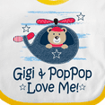 thumbnail image 4 of Inktastic Gigi and Poppop Love Me Boys Baby Bib, 4 of 4