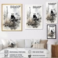 thumbnail image 4 of Designart "Bear Sumi Asian beauty II" Asian Floater Framed Canvas Print, 4 of 7