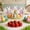 Multicolor a, variant on Easter Fruit Skewers Disposable Bar Restaurant Party Wooden Food Picks 4.72x1.18in A