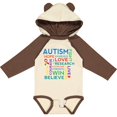 thumbnail image 3 of Inktastic Autism Support slogan Boys or Girls Long Sleeve Baby Bodysuit, 3 of 5