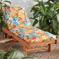 thumbnail image 6 of Greendale Home Fashions 73'' x 23'' Outdoor Chaise Lounge Cushion, Aloha Red, 6 of 8