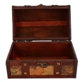 thumbnail image 4 of CAJA DE MADERA VINTAGE PARA ALMACENAMIENTO DE JOYAS, COFRE DEL TESORO HECHO A MANO, BISAGRA DE ALEACIÓN DE ESTILO CHINO Europa Para Anillo, Pulsera, Accesorios De Fotografía,, 4 of 7