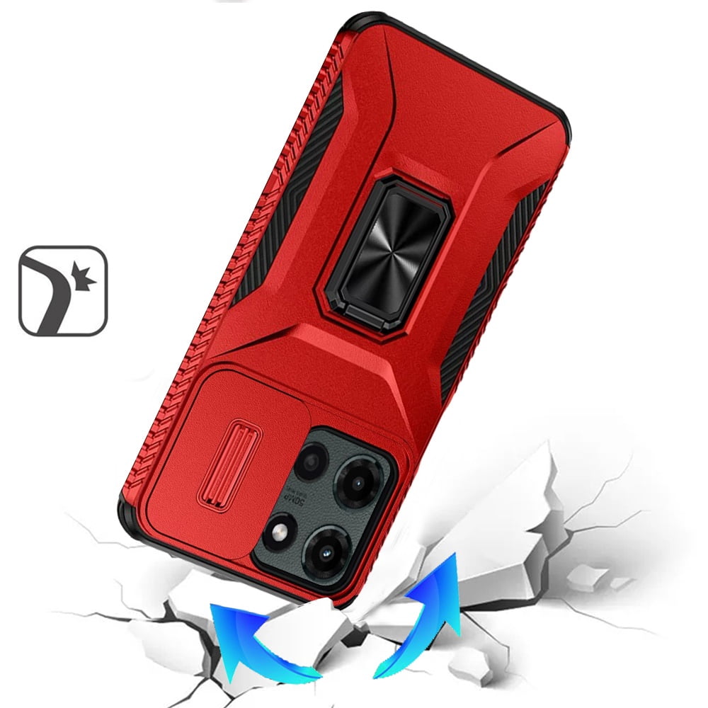 Hülle Für Motorola Moto G72 4G – Mit Kameraschutz, Ringständer & Magnet
