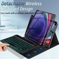thumbnail image 3 of Funda de teclado Wineecy para Samsung Galaxy Tab S10 FE/S9 FE, 3 of 7