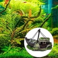 thumbnail image 2 of Decoración de naufragio para acuario, resina, barco hundido, pecera, cueva, T8H6, 2 of 7