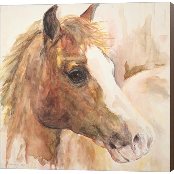 Great Art Now Watercolor Horse by Kamdon Kreations, Canvas Wall Art, 24W x 24H