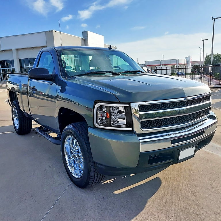 2007-2013 Chevy Silverado Black Headlights +Smoked Fog Lamps Left+Right 07-13 eB