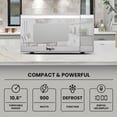 thumbnail image 3 of Total Chef Countertop Microwave Oven, 900W, 0.9 Cu Ft, Stainless Steel, 3 of 5