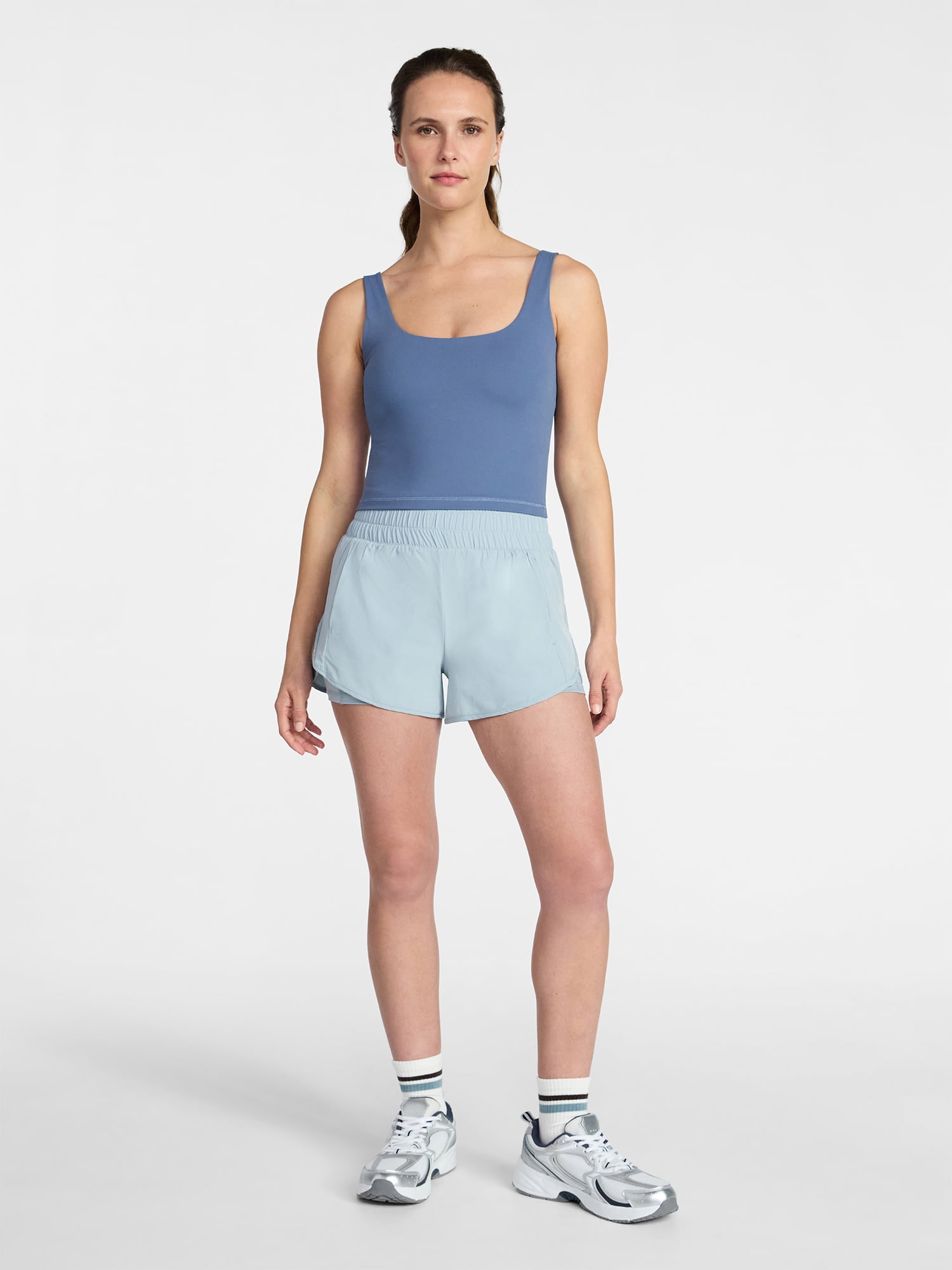 Avia Women's and Women's Plus SoftSculpt Longline Sports Bra, Sizes XS-4X