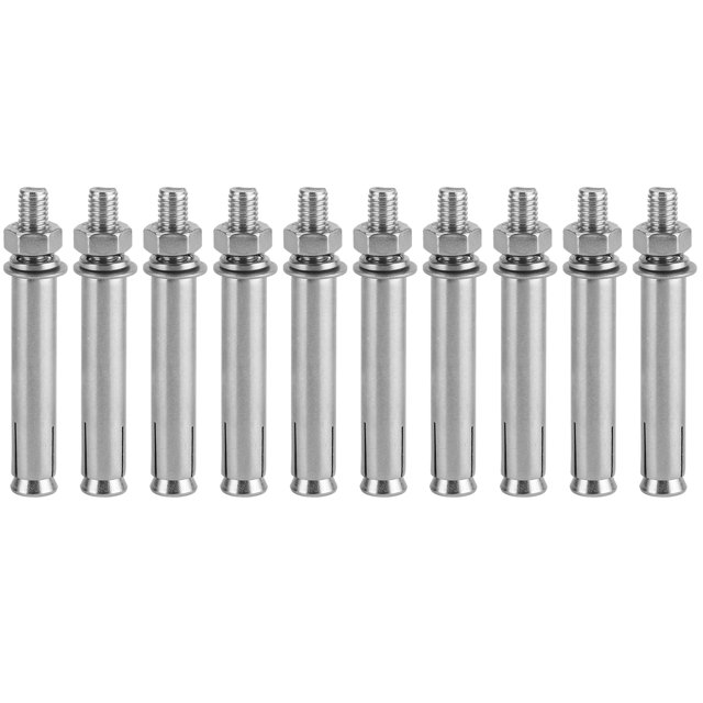 Expansion Screw Stainless Steel Expansion Stainless Steel Expansion Screw Industry Expansion 10pcs M8x80 Expansion Screws 304 Stainless Steel Expansion Hand Tool Accessory