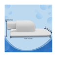 thumbnail image 2 of Para adaptador de placa de vacío para sistemas de bomba de filtro de skimmer, paquete de 3, blanco, blanco, 2 of 5