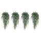 thumbnail image 2 of 4 Piezas de Flores Artificiales Colgantes, Enredaderas de Flores Artificiales, Clorofito, Flores Artificiales de Plástico para Exteriores., 2 of 5