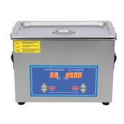 Stainless Steel Ultrasonic Jewelry Cleaner with Heater Timer, 120W 4.5L 40KHz