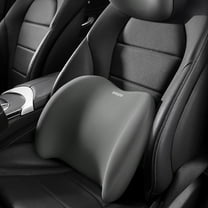 Ergonomic Memory Foam Lumbar Support Pillow for Office Chair or Car Seat, Removable Washable Cover, Portable Bag