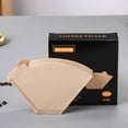 thumbnail image 3 of WRISTBIQUE 100Pcs Coffee Filter Light Brown for Filtering Coffee, 3 of 8