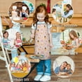 thumbnail image 6 of Princess Carriage Pattern Kids Aprons for Girls and Boys,Adjustable Neck Strap Toddler Aprons for Kids Cooking Baking, 6 of 6
