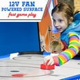 thumbnail image 3 of SereneLife 54 Inch Air Hockey Game Table w/ Powerful Motor, Light-up Scoreboard, AC in Line Power Switch Includes 2 Pucks, 2 Pushers, 3 of 6