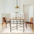thumbnail image 5 of ReaLife Machine Washable Area Rug - Living Room Bedroom Bathroom Kitchen Entryway Office - Padded Low Pile Stain Resistant Premium - Boho Farmhouse Vintage - BEV - Beige 5' x 7', 5 of 10
