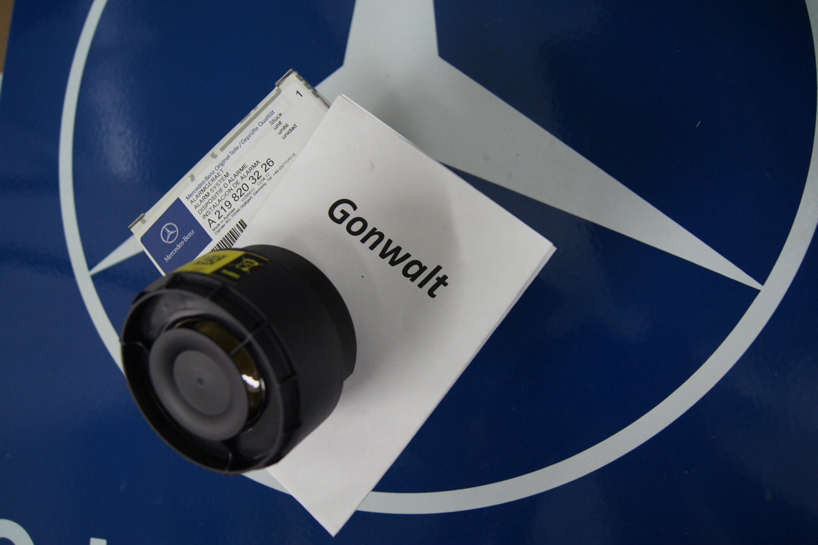 Mercedes Benz Alarm Siren SLK SL R ML GL E CLS CLK C Class Genuine