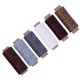 thumbnail image 4 of Coser Hilo encerado Cuero Línea de bricolaje Café rojo y gris claro y gris oscuro y blanco y rojo oscuro y caqui oscuro 6 rollos Inevent HA6016-02B, 4 of 7