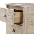 thumbnail image 4 of Camaflexi Baja Solid Wood 2 Drawer Nightstand with Metal Pulls, Barnwood, 4 of 6