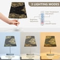 thumbnail image 4 of BZSMCE Table Lamp Creative Design Gold Blossom Printed Simple Pattern Night Light, 4 of 8
