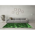 thumbnail image 3 of Ahgly Company Indoor Square Oriental Green Modern Area Rugs, 4' Square, 3 of 4