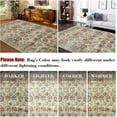 thumbnail image 6 of Garvee 2'x6' Runner Rug Vintage Rug Geometric Floral Print Rug Non Slip Indoor Bedroom Rug for Kitchen Hallway, Multi, 6 of 7