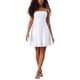 thumbnail image 1 of INSPIRE CHIC Vestido de Mujer para Fiesta de Club con Tirantes Espagueti Brillante y Metálico, Corte A, Mini Vestido L Plateado, 1 of 5