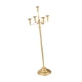 thumbnail image 3 of Portavelas con 5 brazos candelabro decoración de mesa candelabro estilo europeo para una cena romántica Dorado 23x89cm, 3 of 9