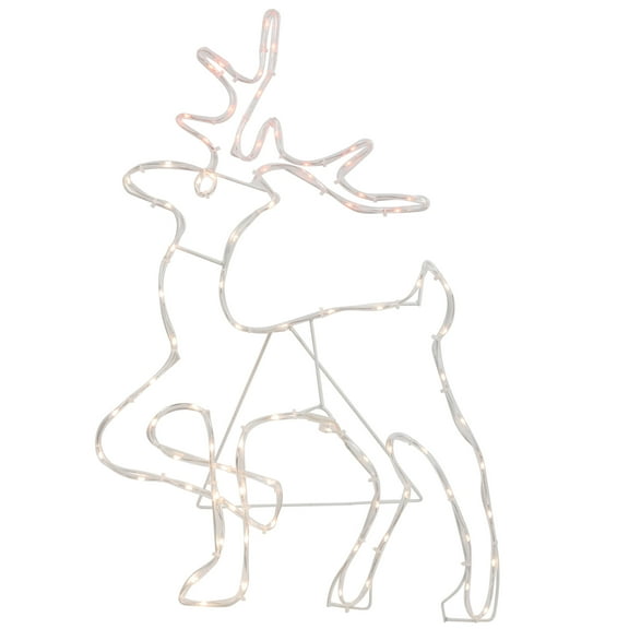 24" Lighted Standing Reindeer Silhouette Outdoor Christmas Decor