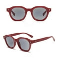 thumbnail image 3 of Men's Red Reading Glasses Women's Square Classic Tinted Gray Sunglasses Readers UV +2.00, 3 of 3