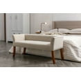 thumbnail image 2 of Porthos Home Nevis Fabric Upholstered Bench with Rubberwood Legs, 2 of 7