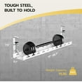 thumbnail image 4 of ARES WING 17"-28.7" Extendable Under Desk Cable Management Tray with Cable Slots Clamp On Cord Organizer White, 4 of 8