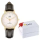 thumbnail image 5 of Reloj Q&q Dama Qz01j101y Piel Negro Caja Dorada Cara Blanca Color del bisel Dorado Color del fondo Blanco, 5 of 5