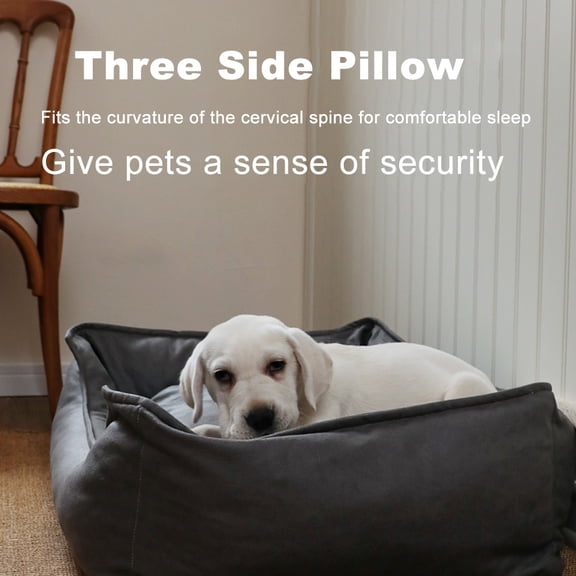 Imitación de perra tecnología de cuero prueBa de la raver cama para perros sofá suministro de nido de gato supongo de cama paraponable