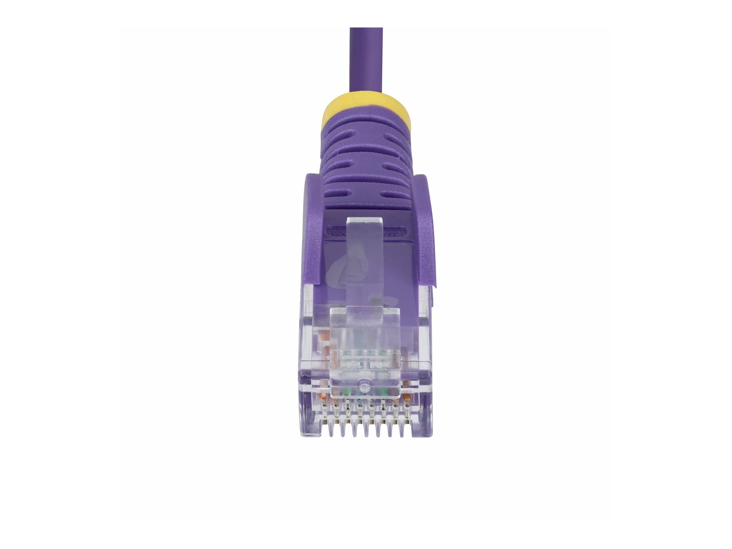 StarTech 50ft Purple Slim CAT6 Ethernet Cable, Snagless RJ45, LSZH, 28AWG Pure Bare Copper, Slim Network Patch Cable/Cord