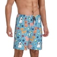 thumbnail image 2 of Balery Cute Dog Pantalones cortos de pijama de punto de algodón para hombre con cinturilla y bolsillos-4X-Large, 2 of 6